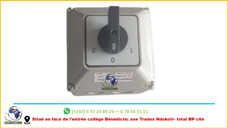 INVERSEUR DE SOURCE MANUEL MONOPHASE 63A ISOLÉ PWR